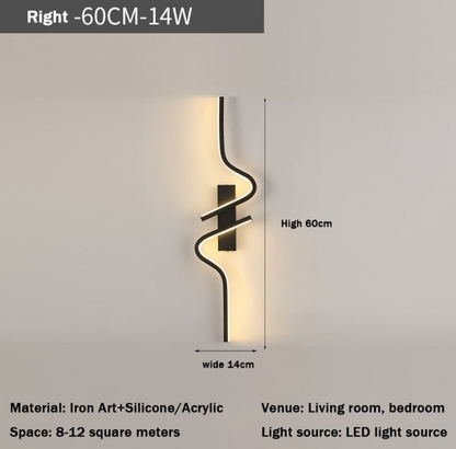 Minimalist Black Wall Lamp