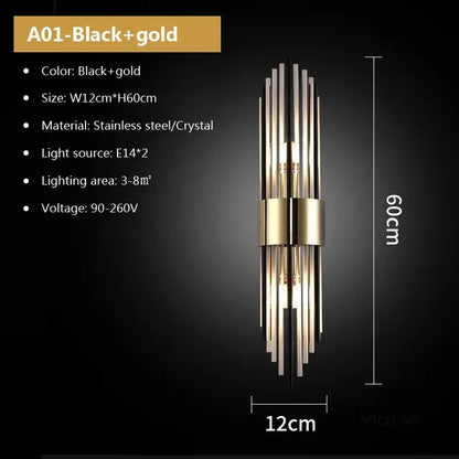 Luxury Crystal LED Wall Lamp
