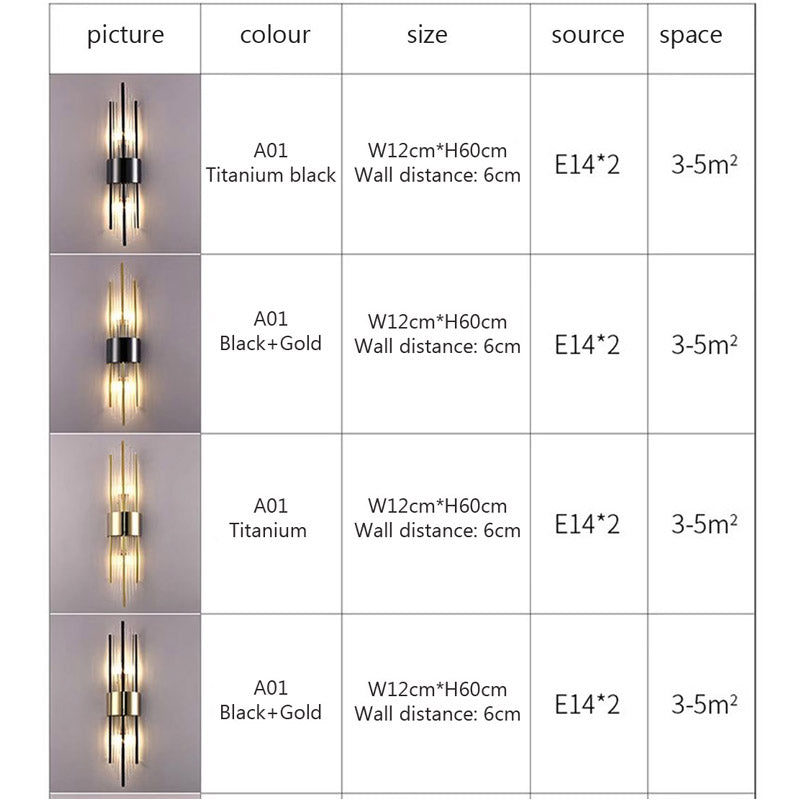 Luxury Crystal LED Wall Lamp