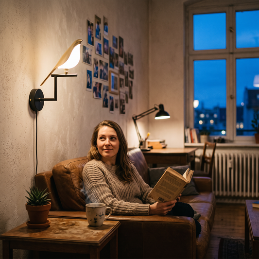 Magpie LED Wall Lamp in a styled room