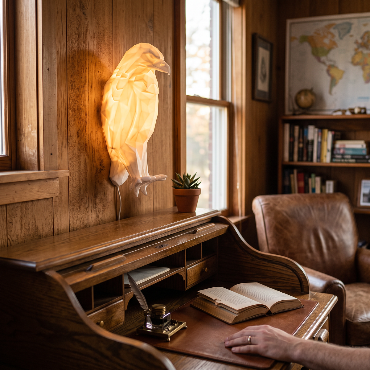 Eagle Wall Lamp in a styled room