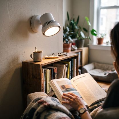 Modern Spotlight Wall Lamp in a styled room