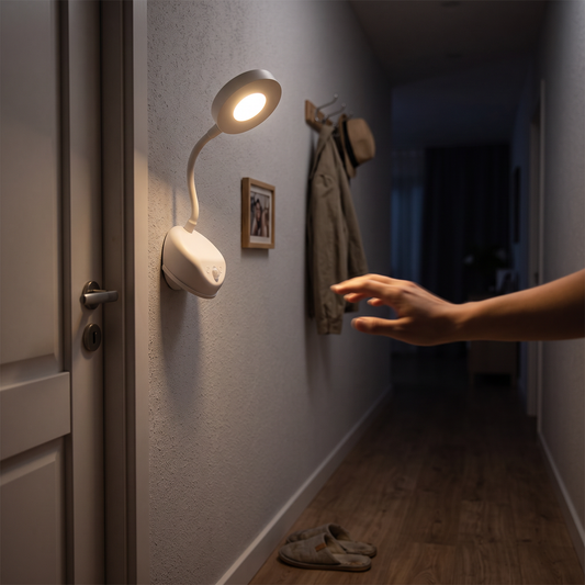 Rechargeable Motion Sensor Wall Lamp in a styled room