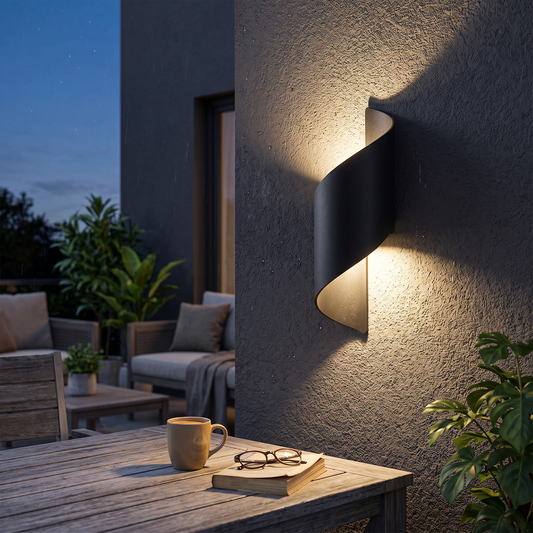 Waterproof Outdoor LED Wall Lamp in a styled room